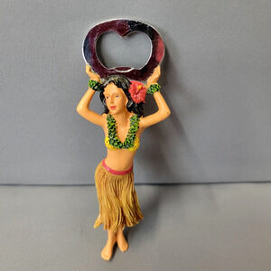 Hawaiian Luau Bottle Opener Hula Girl Dancer 5.5" Tall Party Decor Novelty